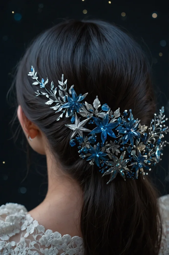 Starry Night Hair Comb