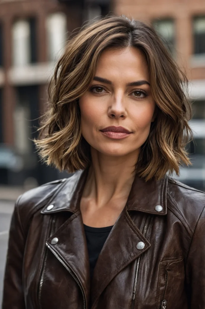 Textured Lob with Choppy Ends