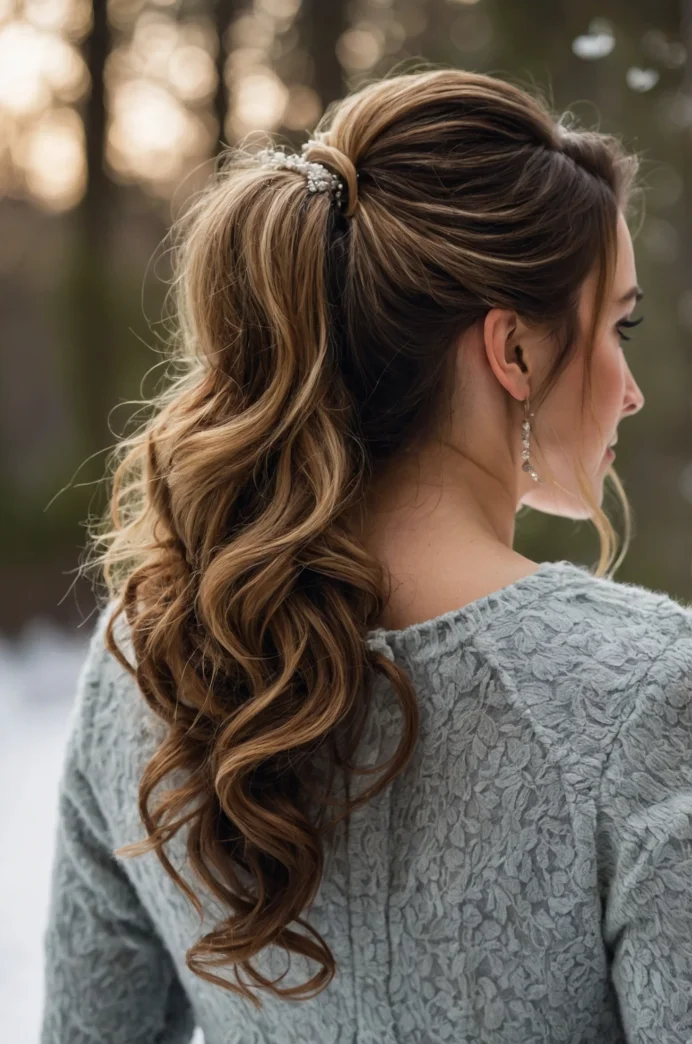 Textured Low Ponytail