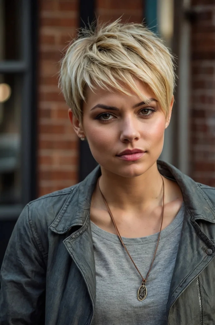 Textured Pixie Cut