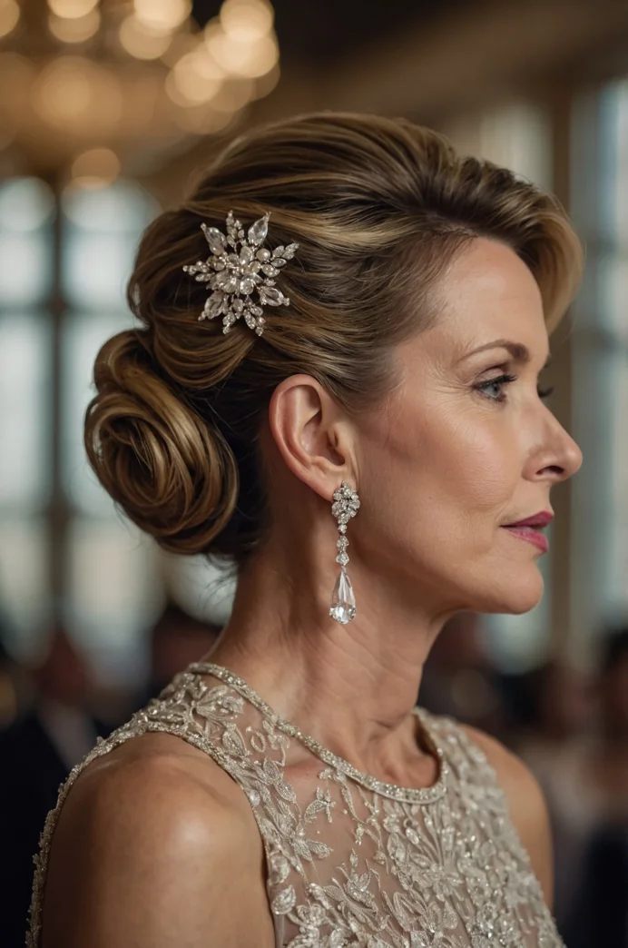 Understated Elegance: The Classic Low Chignon