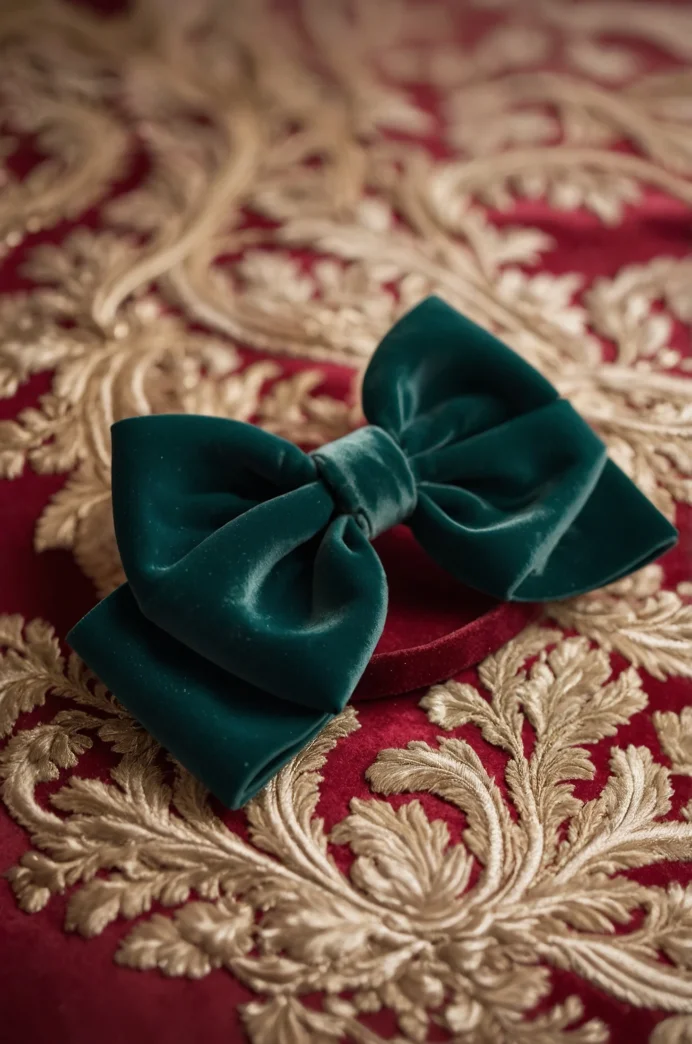 Velvet Hair Bows: Vintage Charm