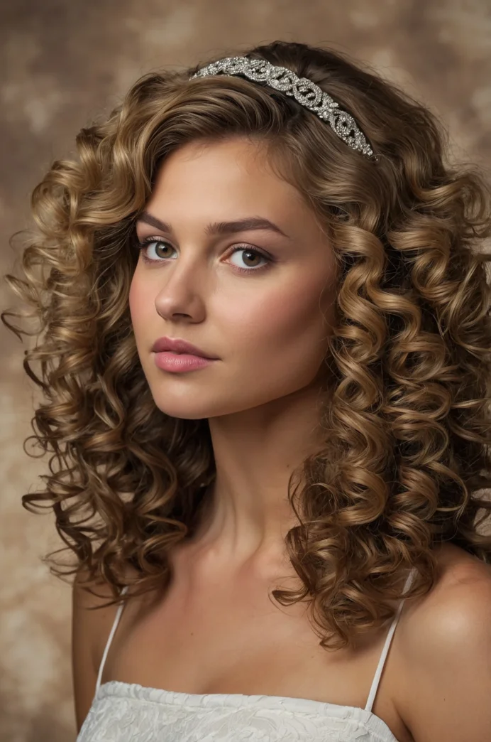 Voluminous Curls with a Headband