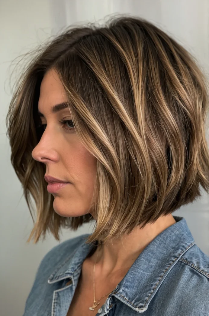 Inverted Bob with Balayage