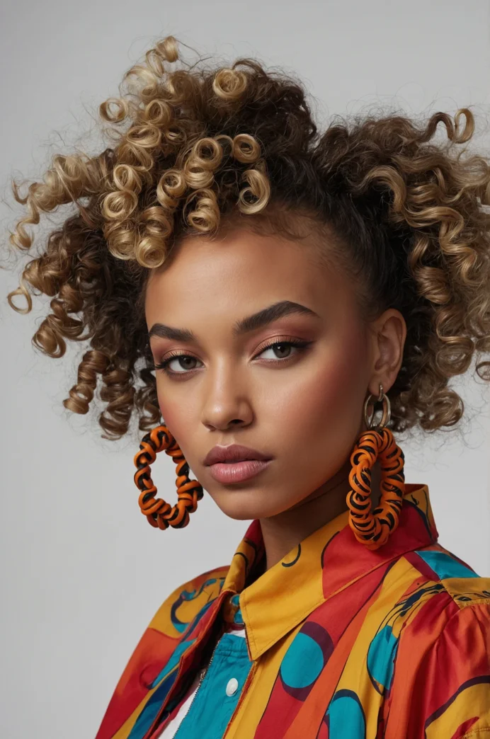 Curly Bantu Knots