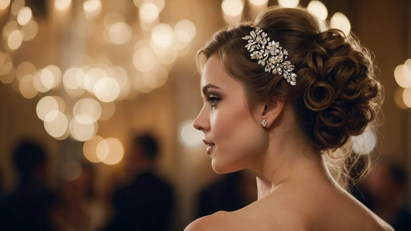 Elegant Curly Updos for a Dreamy Summer Prom