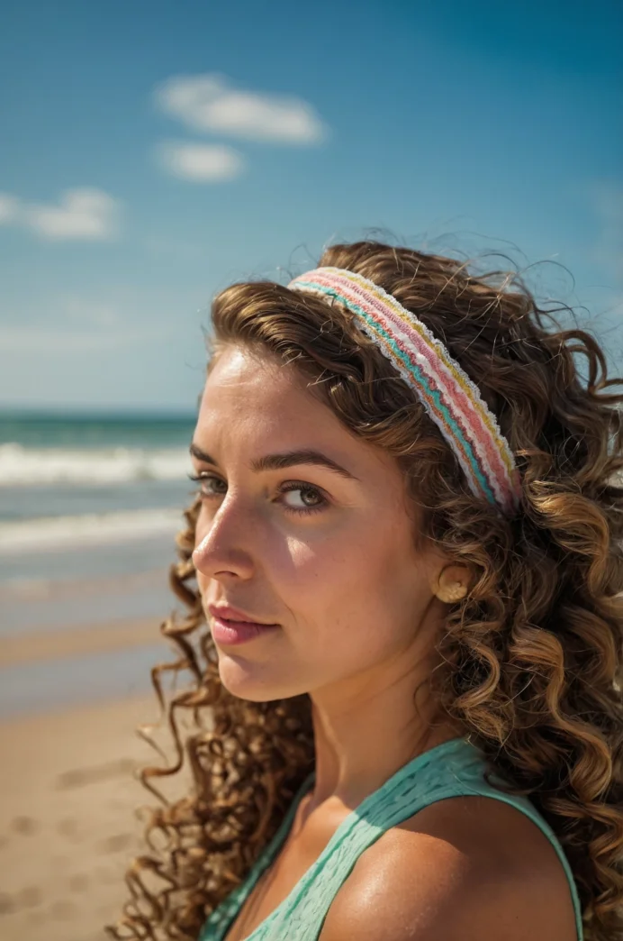 Curly Headband Style