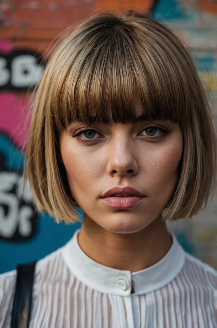 Bob with Micro Bangs