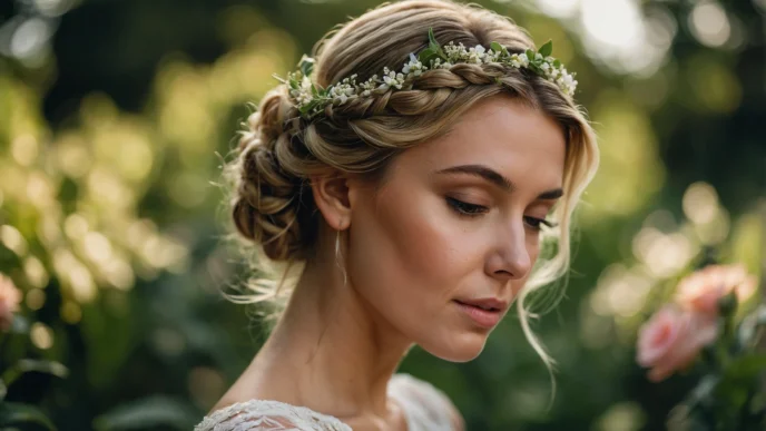 Romantic Braided Updos for Summer Weddings