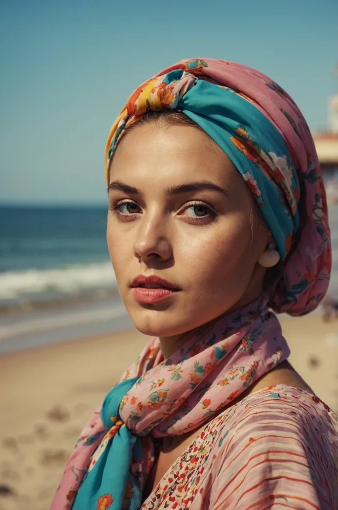 Space Buns with a Headscarf