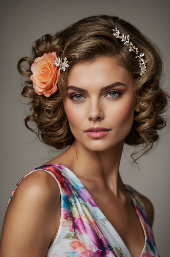 Side Swept Curls