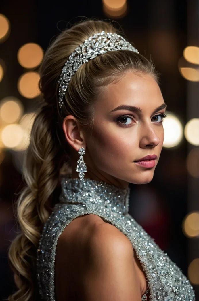 Side Swept Ponytail
