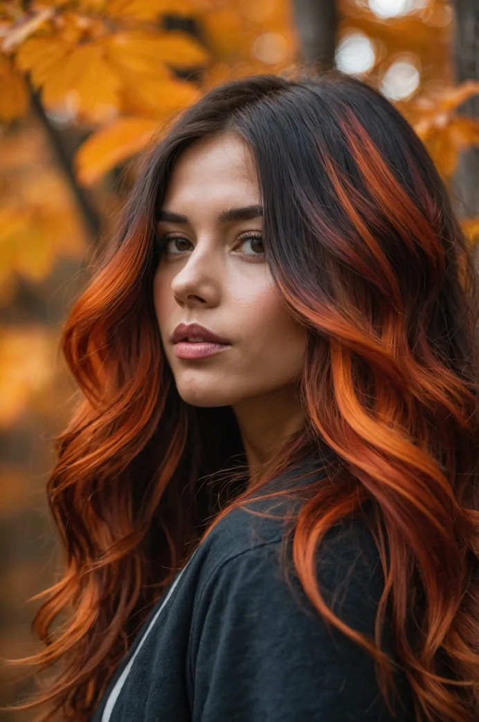 Auburn Glow Balayage