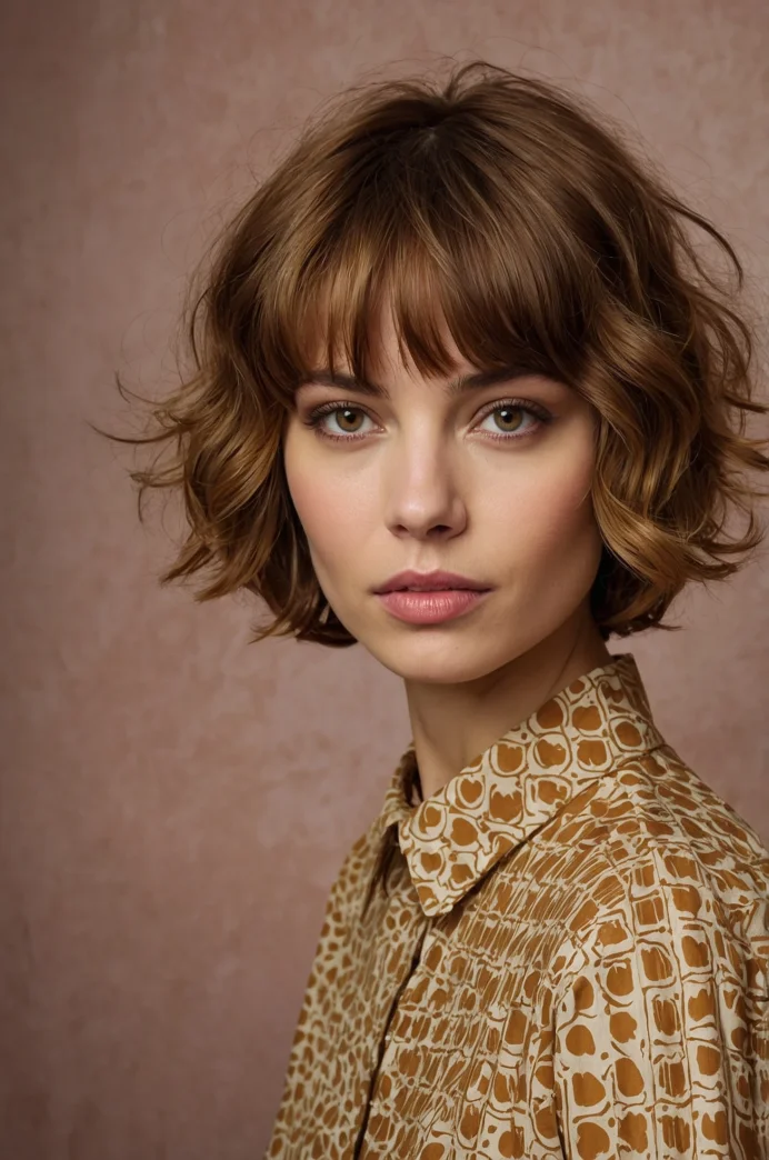 Bixie Cut with a Mini Curtain Fringe
