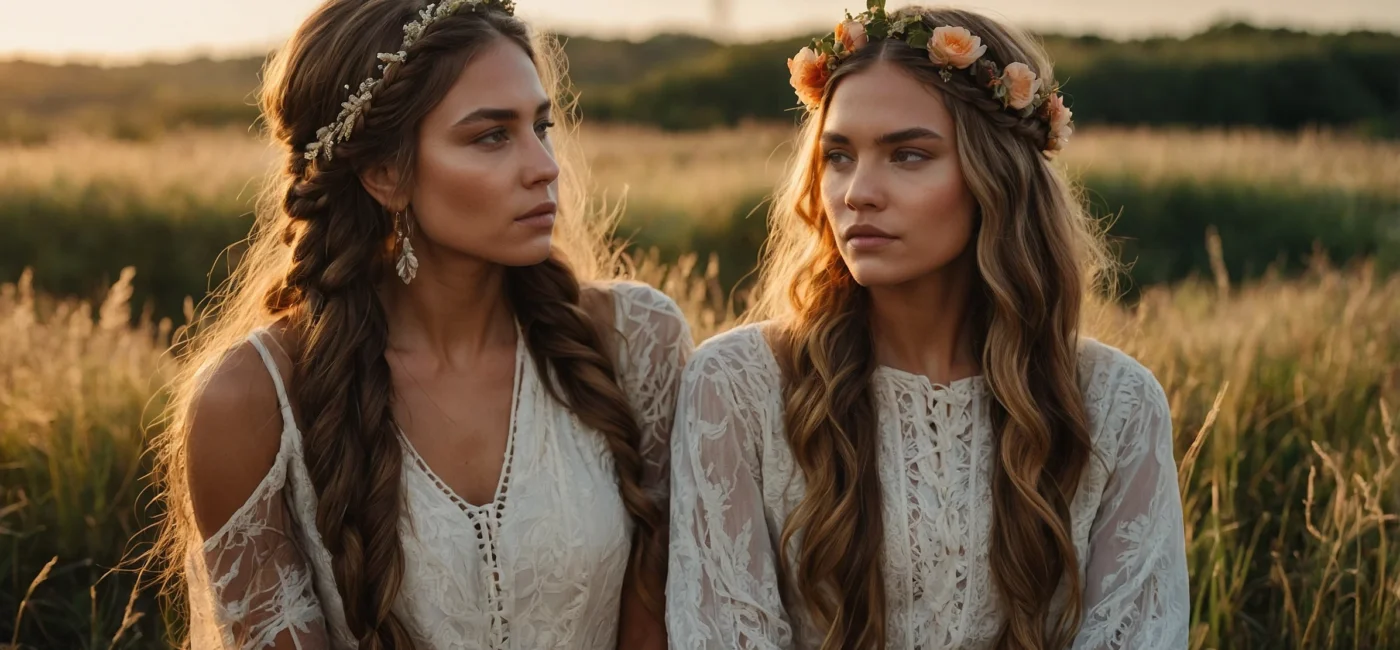 Braided Half Up Half Down Ideas for Boho Vibes