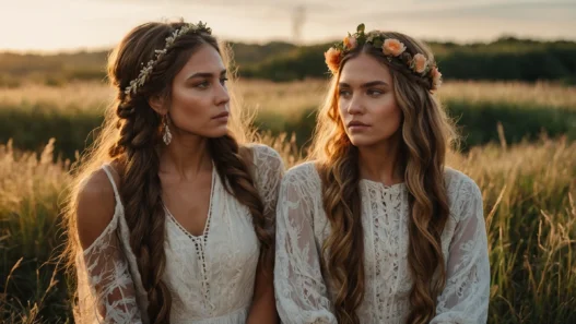 Braided Half Up Half Down Ideas for Boho Vibes