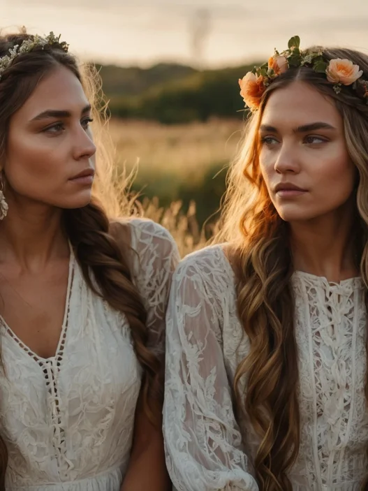 Braided Half Up Half Down Ideas for Boho Vibes