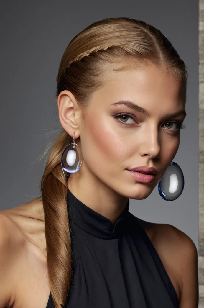 Bubble Low Ponytail
