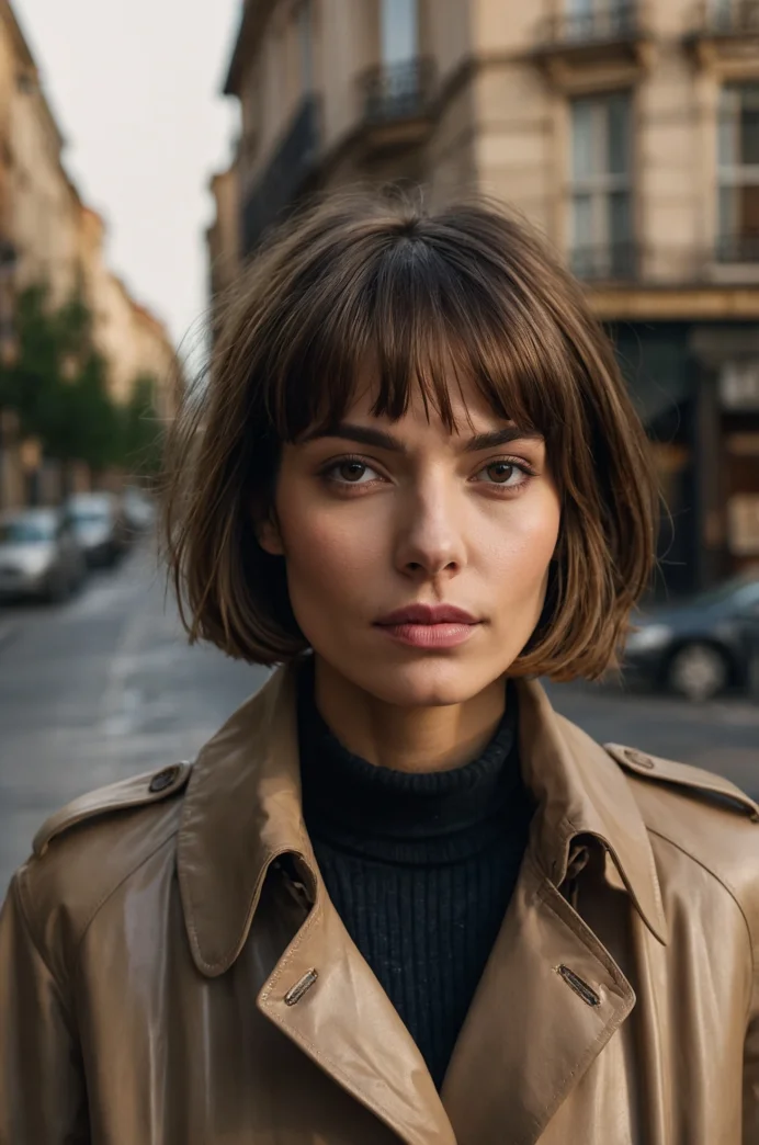 Chic Layered French Bob