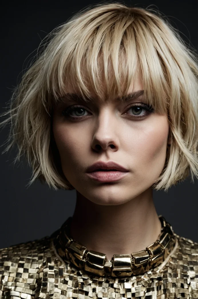 Choppy Bob with Micro-Bangs