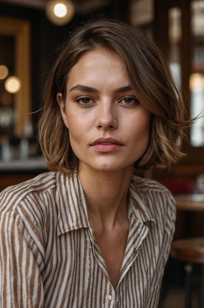 The Choppy, Textured French Bob