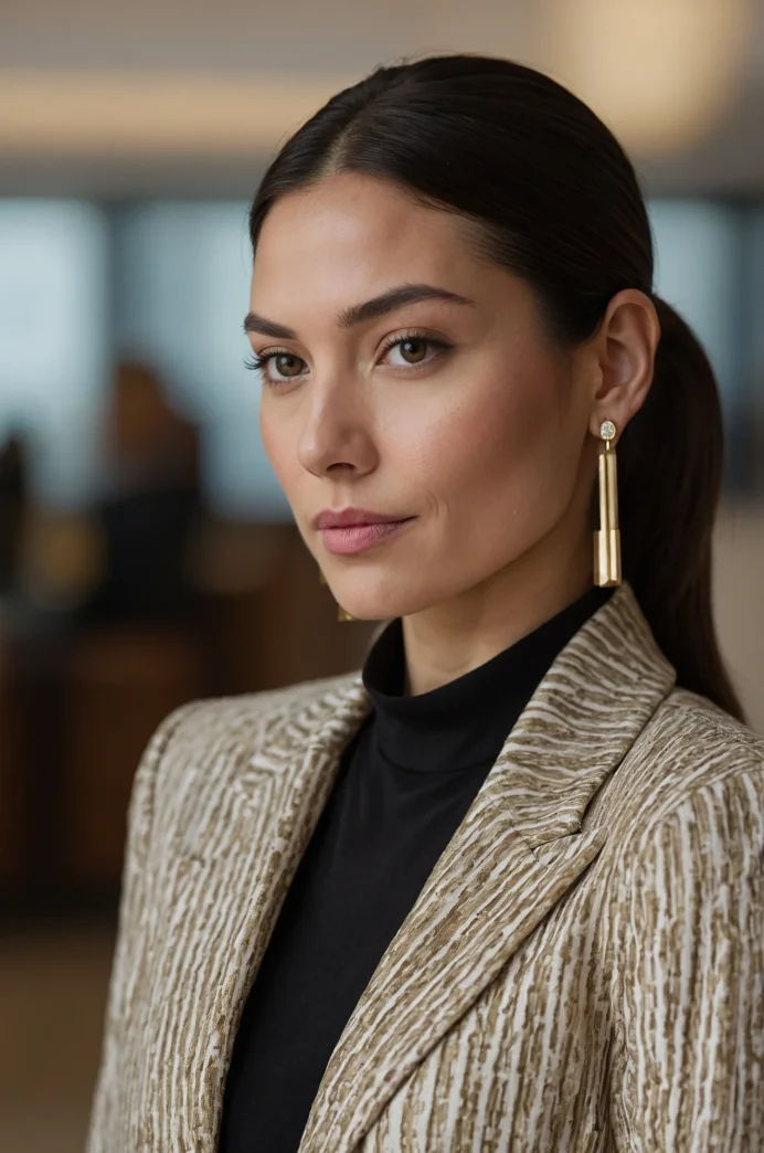 Classic Center-Part Ponytail