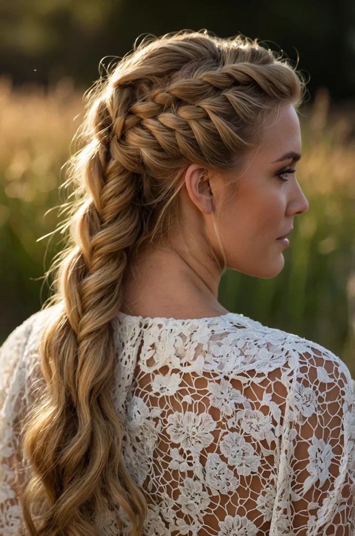 The Classic Fishtail Crown Braid