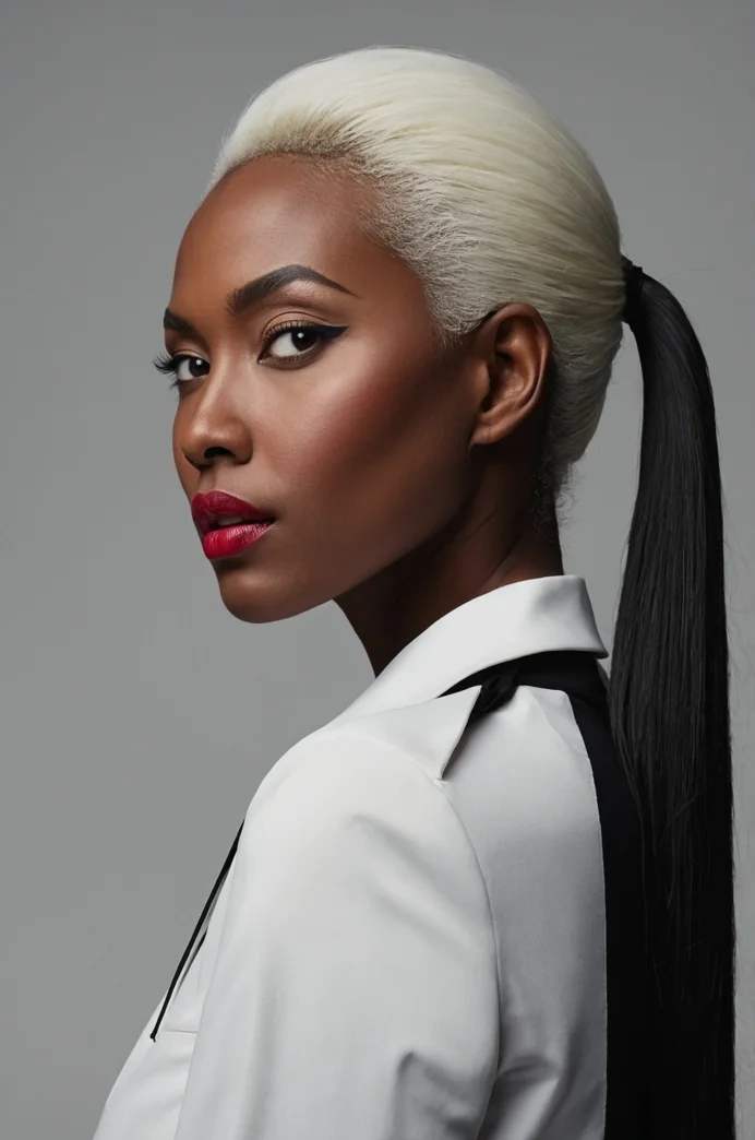 Color-Blocked Ponytail