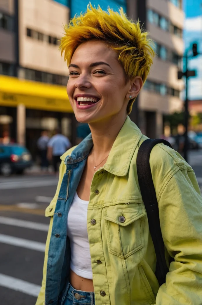 The Electric Yellow Textured Crop