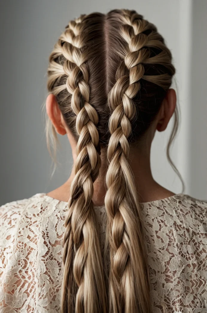 The Four-Strand Braid Half-Up