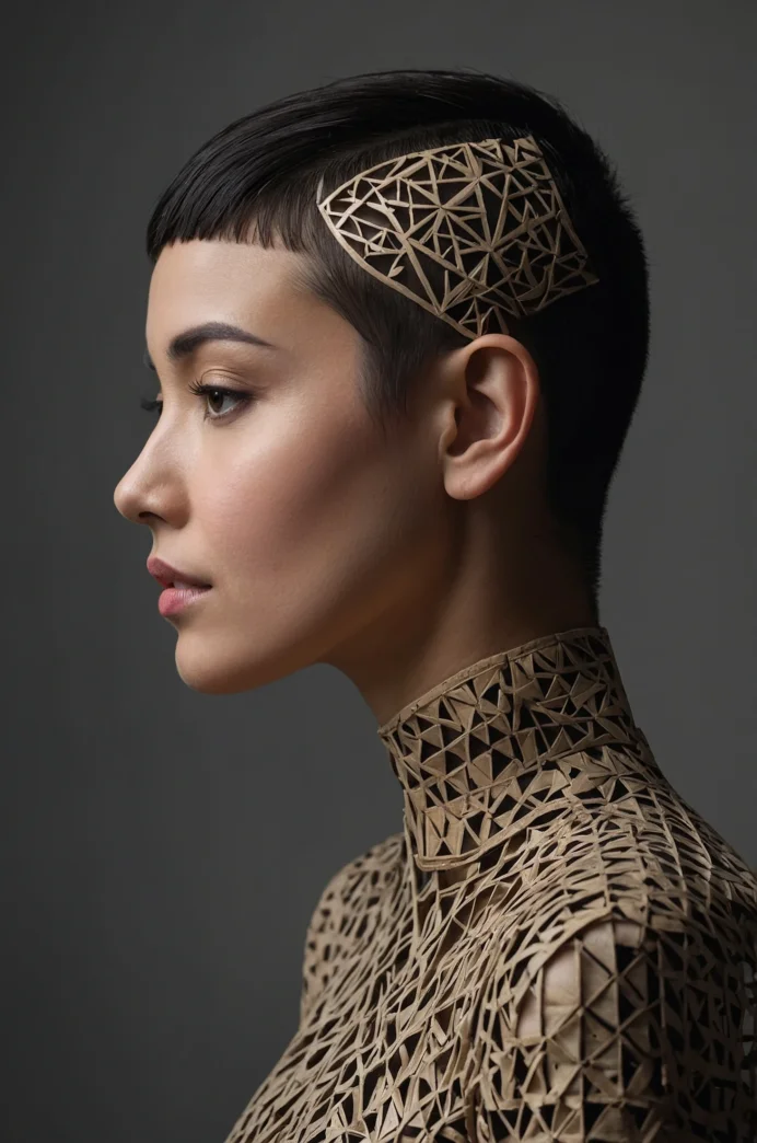 The Geometric Line Design Undercut