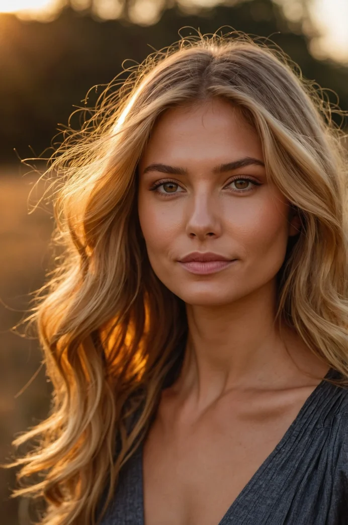 Golden Hour Blonde Balayage