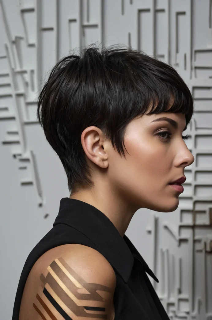 The Graphic Pixie with Sharp Lines