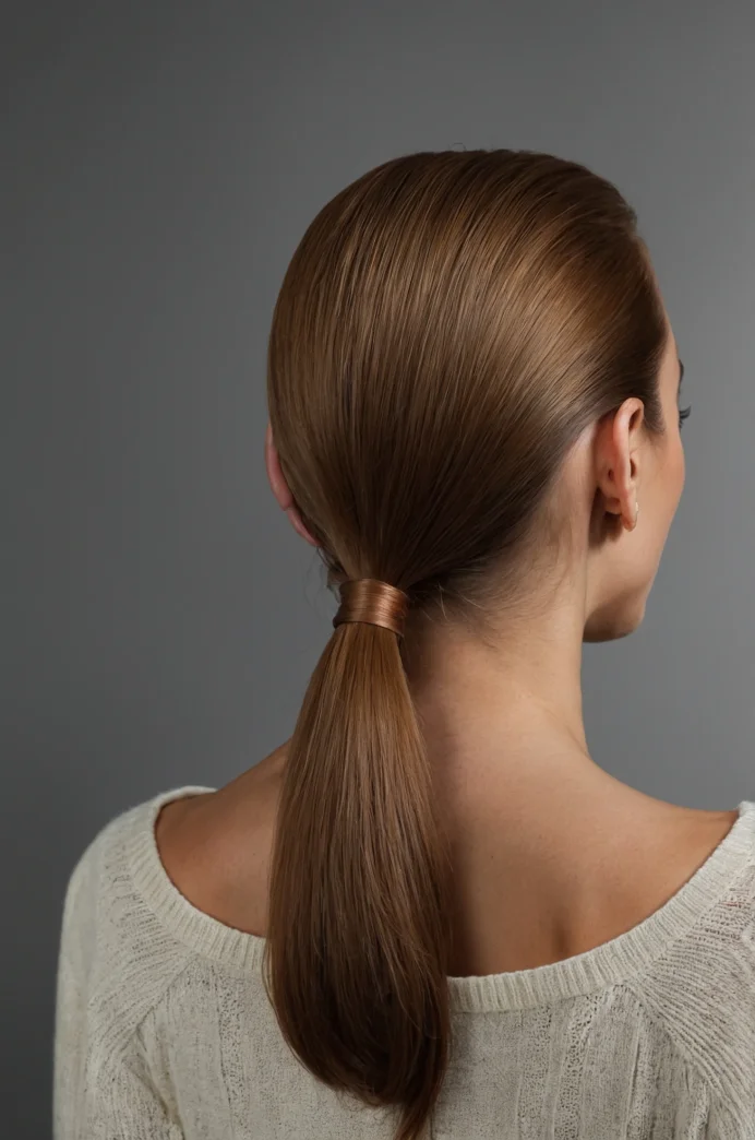 Hair-Wrapped Base Ponytail