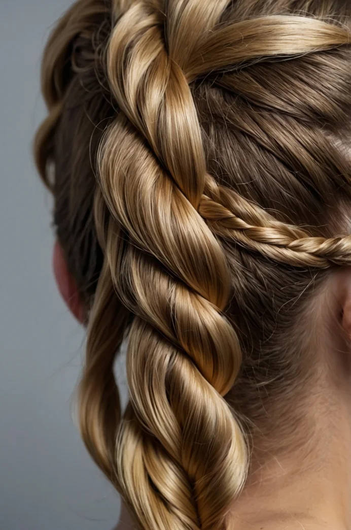 The Infinity Braid Half-Up