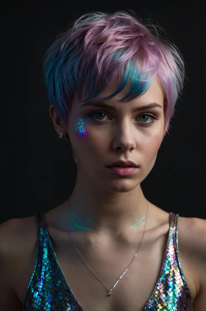 The Iridescent "Holographic" Pixie