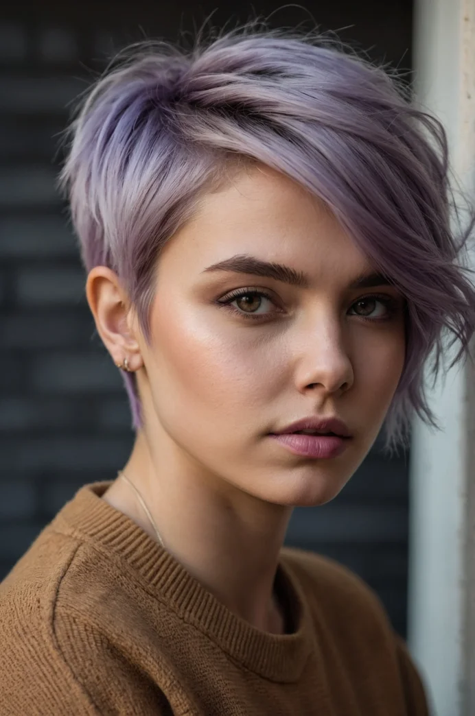 The Lavender Pixie with Dark Roots