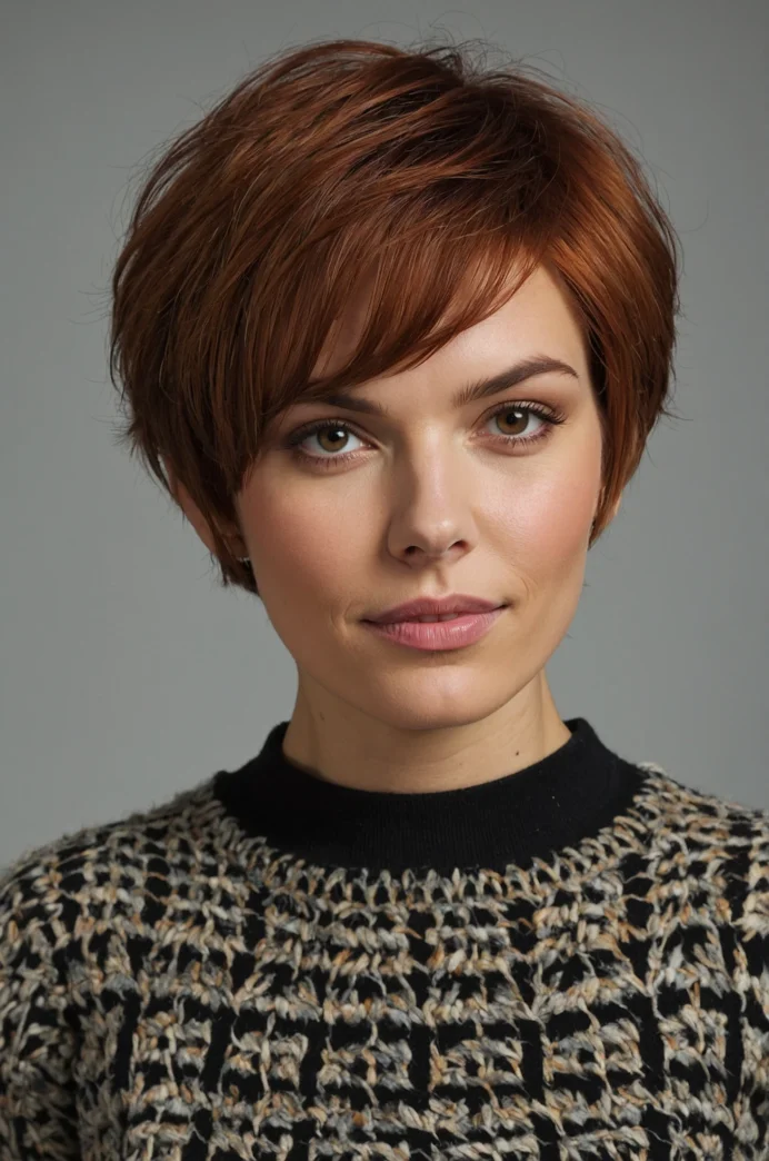 The Layered Bixie Cut