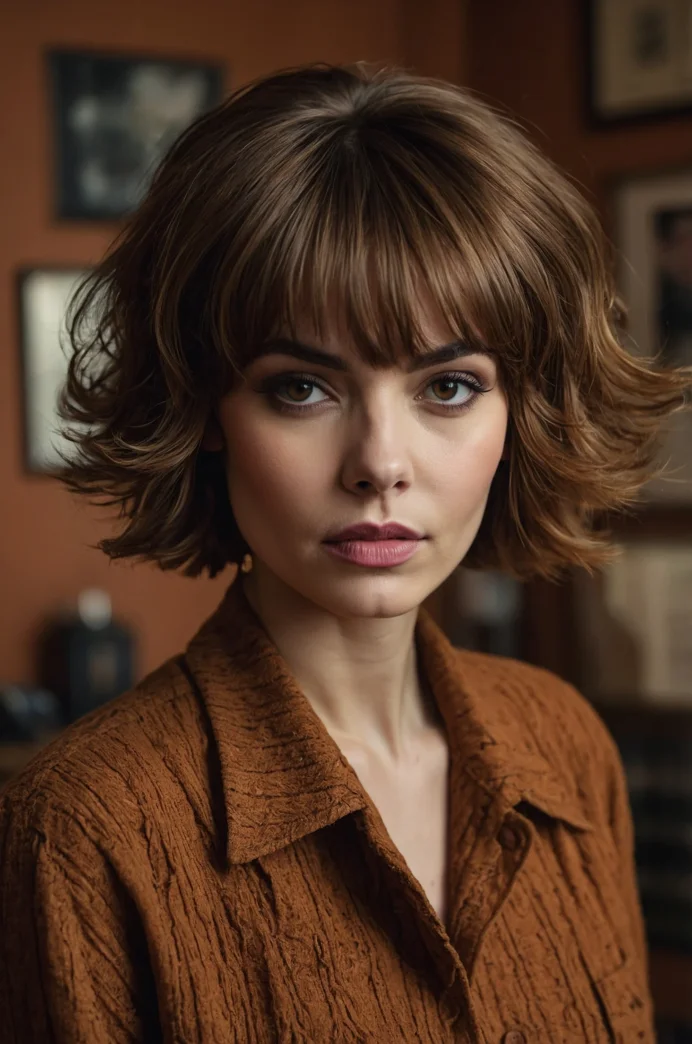 The Layered Shag with a Full Fringe