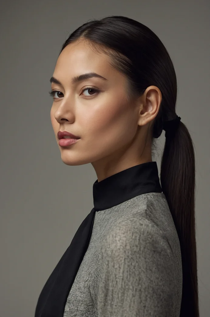 Minimalist Low Ponytail
