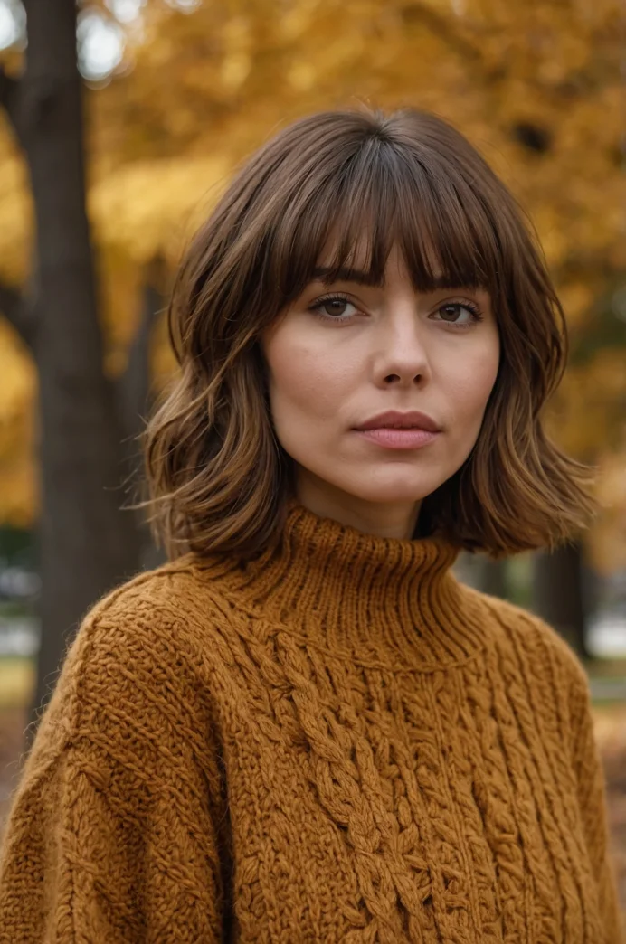 Modern Shag with Curtain Bangs