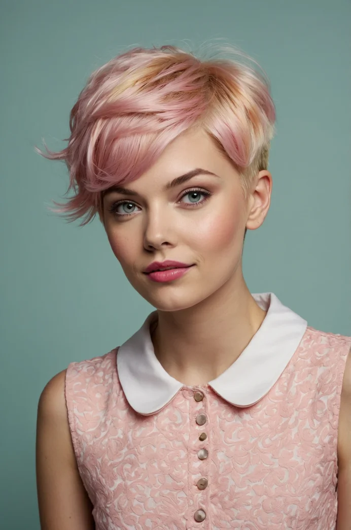 The Pixie with Flipped-Out Textured Ends