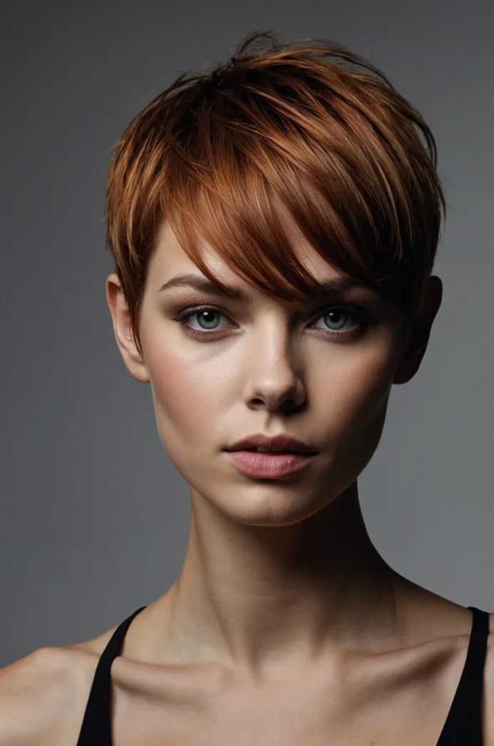 The Sleek Pixie with a Textured Fringe