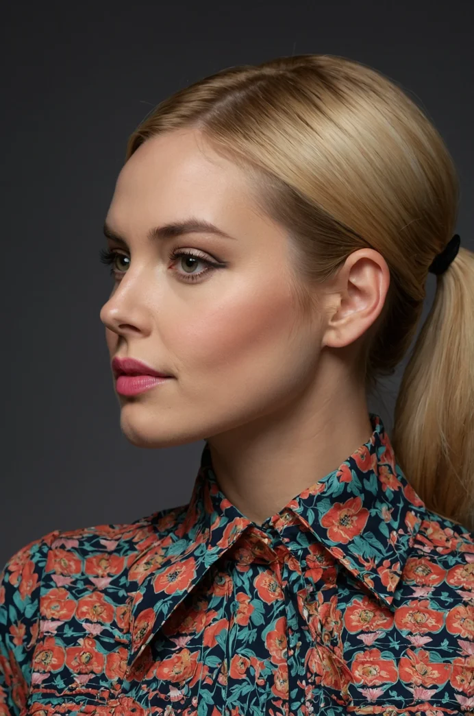 Sleek Ponytail with Flipped Ends