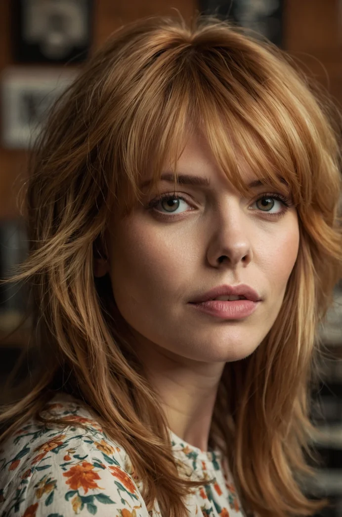 Strawberry Blonde Long Shag