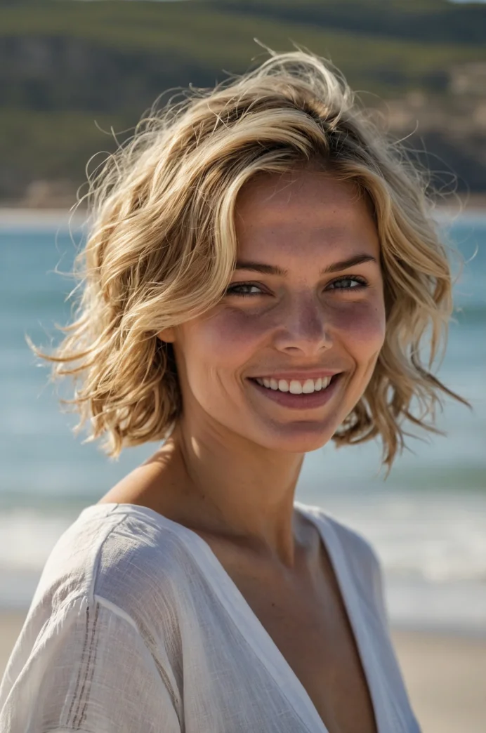 The Sun-Kissed Beachy Pixie