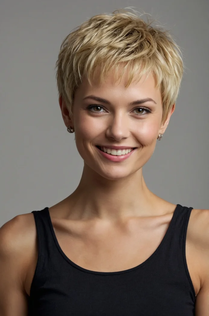 The Textured Pixie for Fine Hair