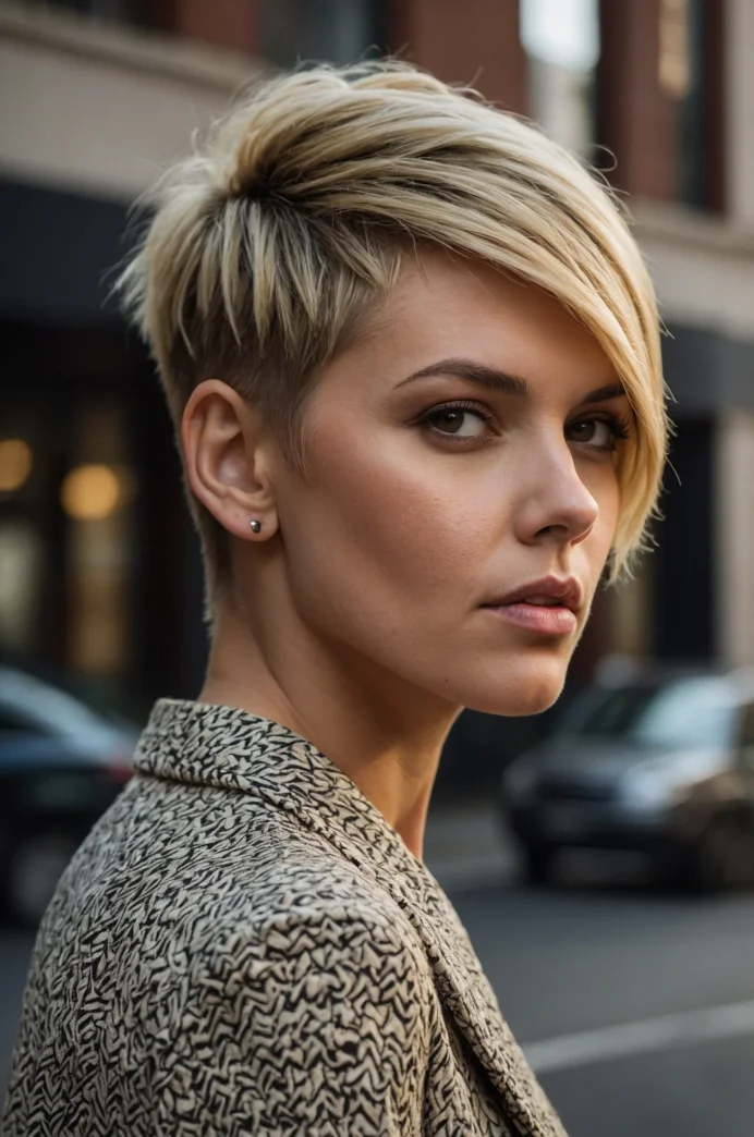The Undercut Pixie with a Textured Top
