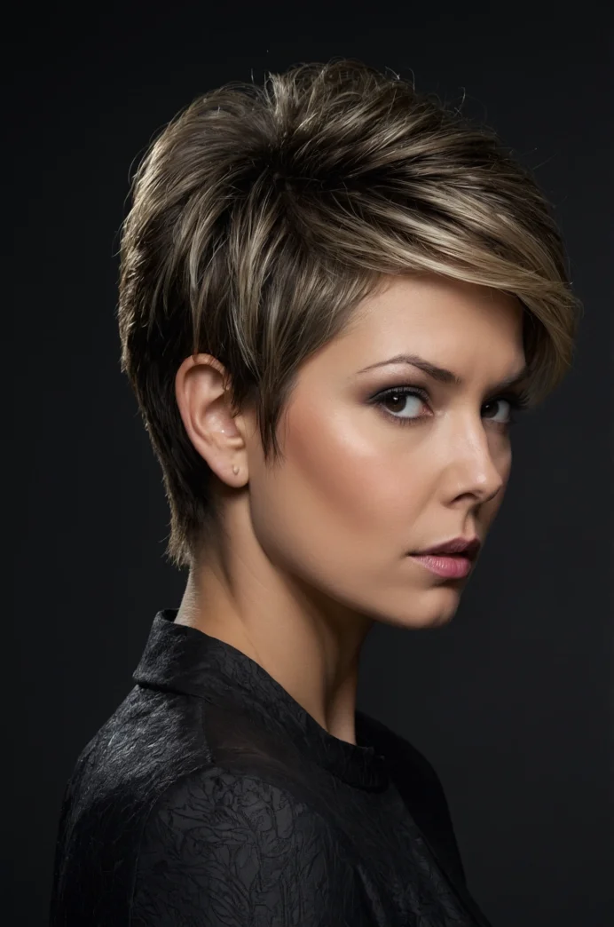 The Voluminous Crown Pixie