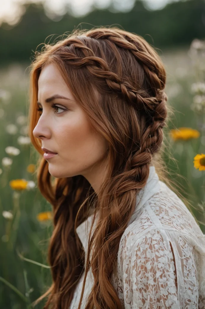 The Waterfall Braid with Beachy Waves
